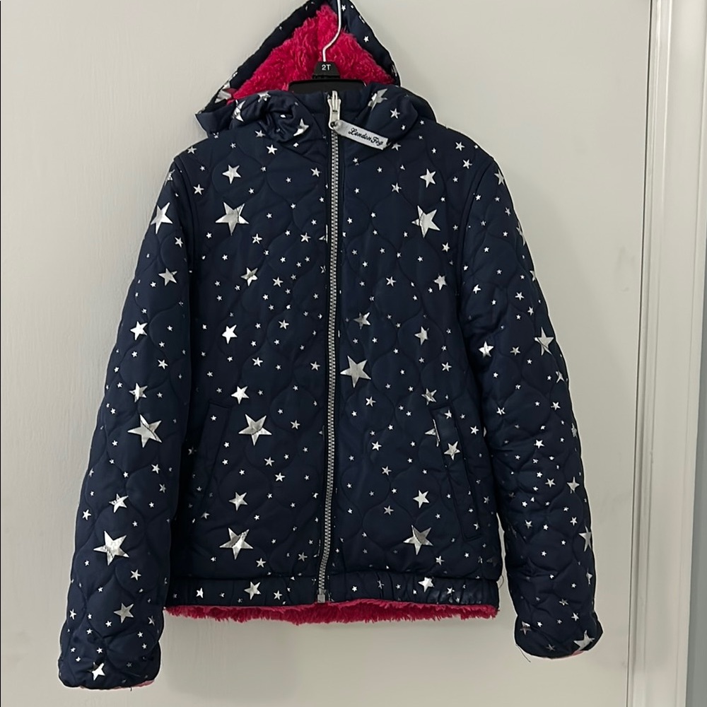 London Fog-Starry Night Quilted Jacket size 7